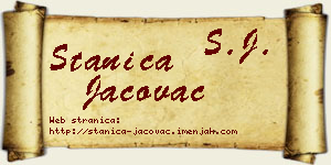 Stanica Jačovac vizit kartica